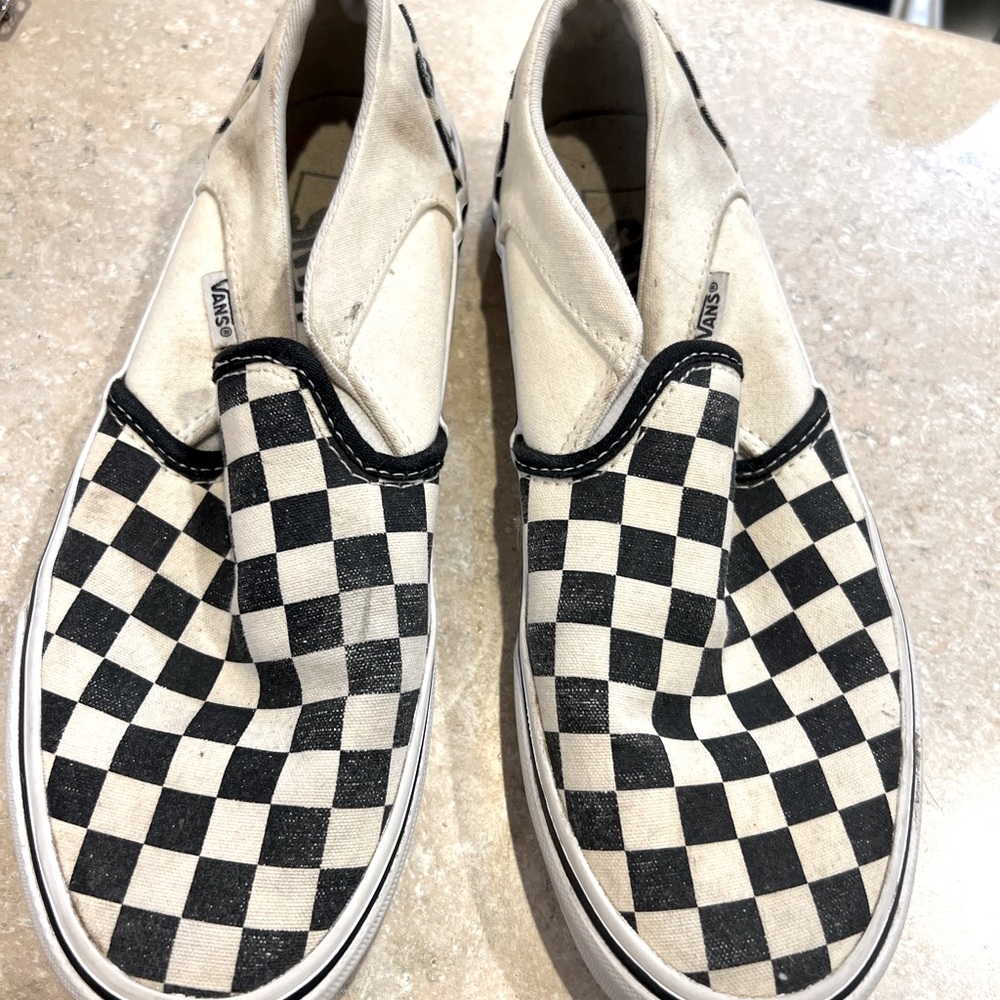 Checkered vans size 7 womens